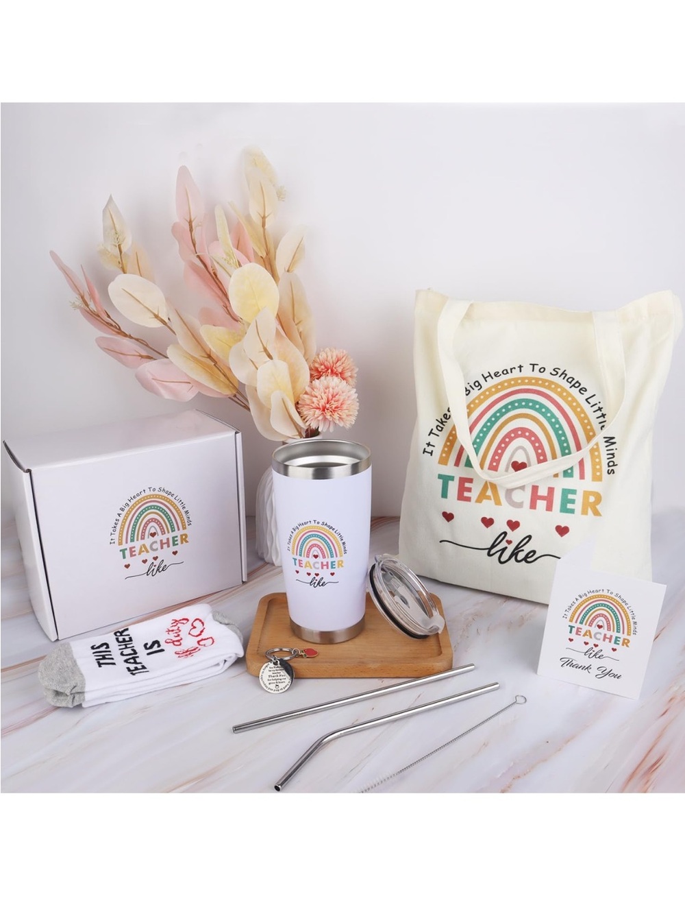 Colorful Teacher Rainbow gift set - Multi-Color